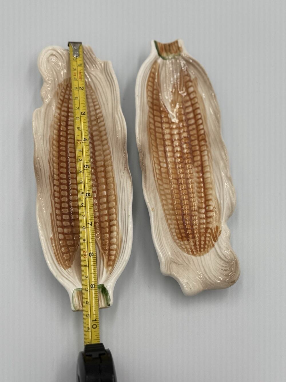 1950s Corn on the Cob Plate Set of 2 Made in Japan Ceramic Serving Vintage